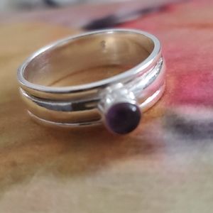 šļøš.925 SILVER Amethyst SPINNER M
